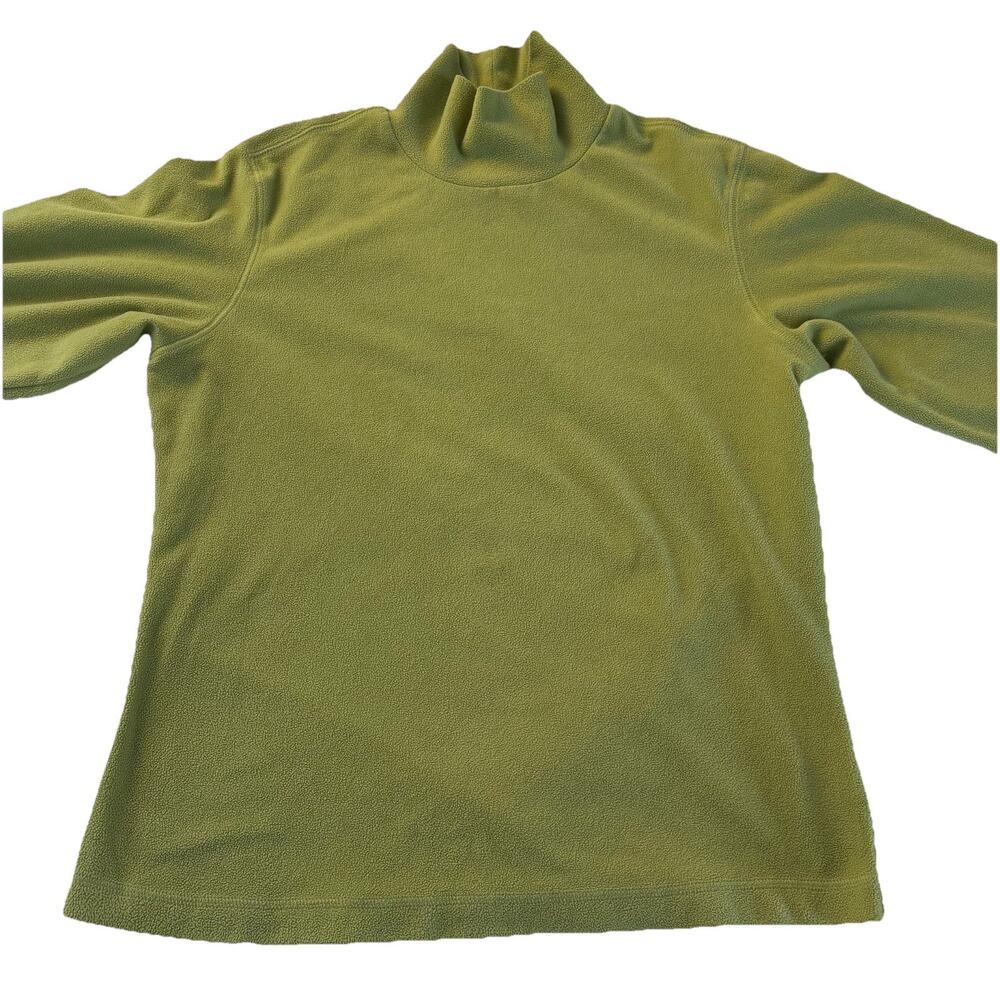 Columbia Women's Lime Green Pullover Fleece Turtleneck Size Medium Outdoor - Picture 3 of 13